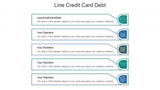 Line credit card debt ppt powerpoint presentation show background image cpb