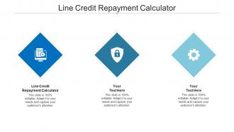 Line credit repayment calculator ppt powerpoint presentation summary grid cpb