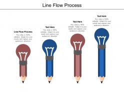 Line flow process ppt powerpoint presentation ideas example cpb