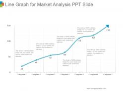 Line graph for market analysis ppt slide
