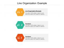 Line organization example ppt powerpoint presentation file brochure cpb