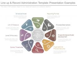 Line Up And Record Administration Template Presentation Examples