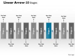 Linear arrow 10 stages 15