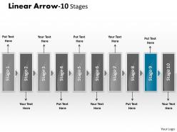 Linear arrow 10 stages 15