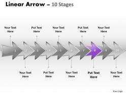 Linear arrow 10 stages 8