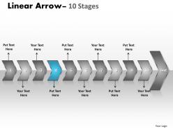 Linear arrow 10 stages 9