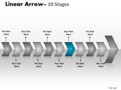 Linear arrow 10 stages 9