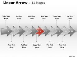 Linear arrow 11 stages 6