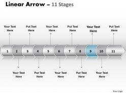 Linear arrow 11 stages 8