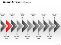 Linear arrow 11 stages 9