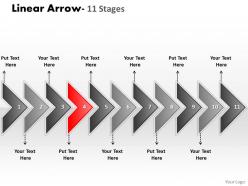 Linear arrow 11 stages 9