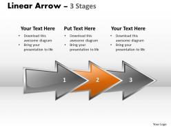 Linear arrow 3 stages 22
