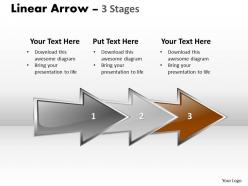 Linear arrow 3 stages 22