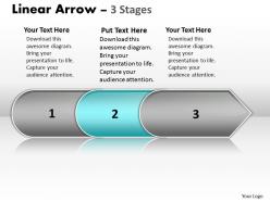 Linear arrow 3 stages 25