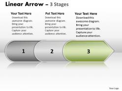Linear arrow 3 stages 25