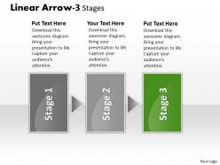 Linear arrow 3 stages 30
