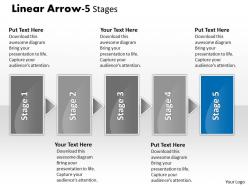 Linear arrow 5 stages 2 45