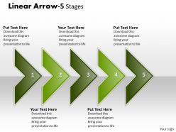 Linear arrow 5 stages 51