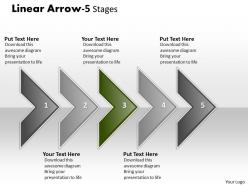 Linear arrow 5 stages 51