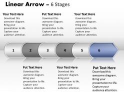 Linear arrow 6 stages 37