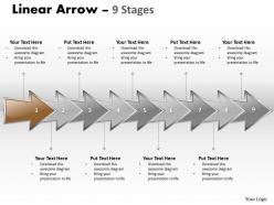 Linear arrow 9 stages 10