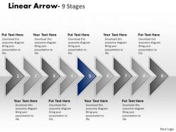 Linear arrow 9 stages 13