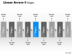 Linear arrow 9 stages 14