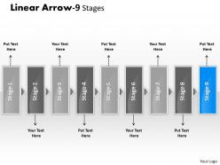 Linear arrow 9 stages 14