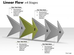 Linear arrow process 4 stages 42