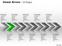Linear arrows 10 stages 12