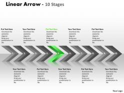 Linear arrows 10 stages 12