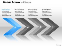 Linear arrows 4 stages 10