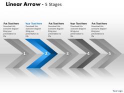 Linear arrows 5 stages 54