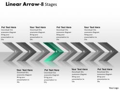 Linear arrows 8 stages 18