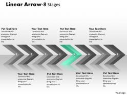 Linear arrows 8 stages 18
