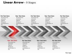 Linear arrows 9 stages 15