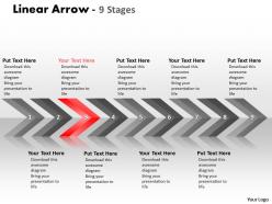 Linear arrows 9 stages 15