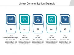 Linear communication example ppt powerpoint presentation infographic template brochure cpb