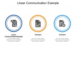 Linear communication example ppt powerpoint presentation pictures influencers cpb