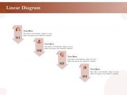Linear diagram r469 ppt powerpoint presentation summary template