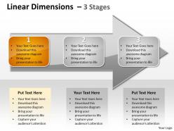 Linear dimensions 3 stages 5