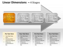 Linear dimensions 4 stages 45