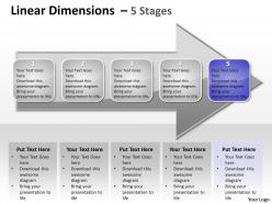 Linear dimensions 5 stages 8