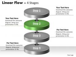 Linear flow 4 steps diagram 19