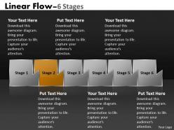 Linear flow 6 stages 12