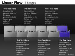 Linear flow 6 stages 12