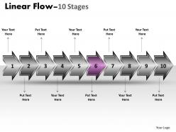 Linear flow arrow 10 stages 16