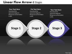 Linear flow arrow 3 stages 50