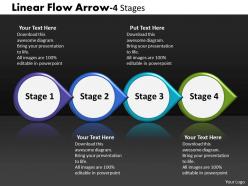 Linear flow arrow 4 stages 14