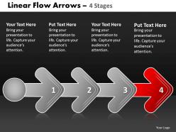 Linear flow arrow 4 stages 81